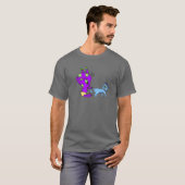 T-shirt Alien et Kitty (Devant entier)