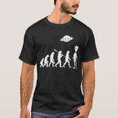 T-shirt Alien Evolution Funny UFO Design (Devant)
