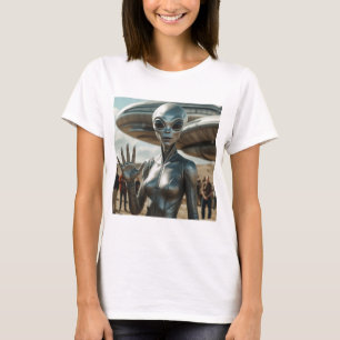 T-shirt ALIEN Femme BONJOUR