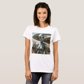 T-shirt ALIEN Femme HELLO (Devant entier)