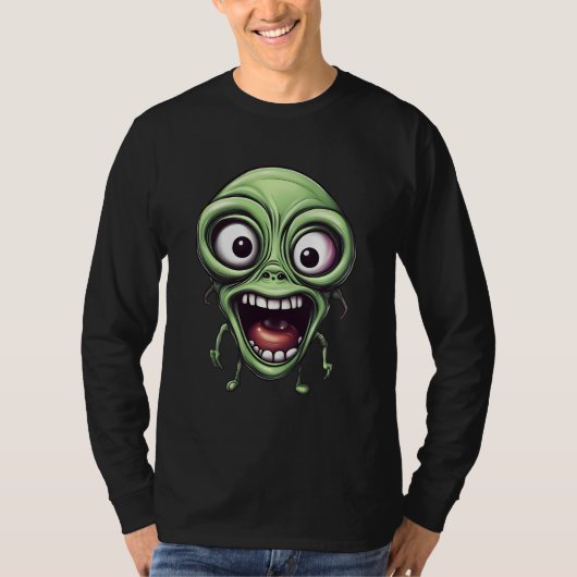 T-shirt Alien fou drôle (Devant)