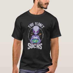 T-shirt Alien Galaxy Ufo fan Série Sifi top 2