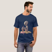 T-shirt Alien Glace – Dessin de Dessert Mignon (Devant entier)