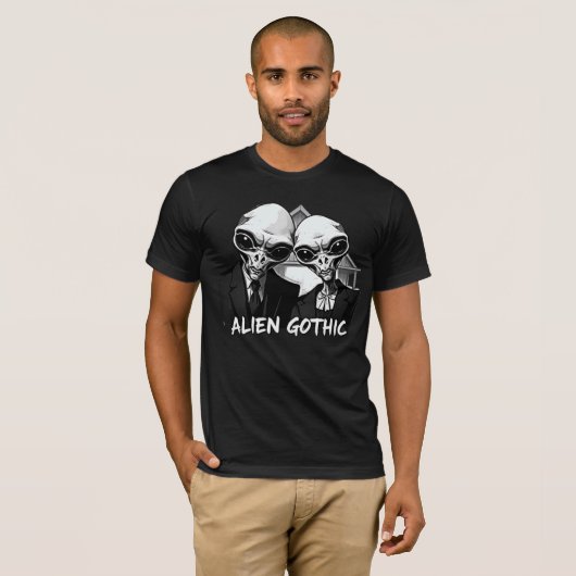 T-shirt Alien Gothic : Fusion Rétro (Devant entier)