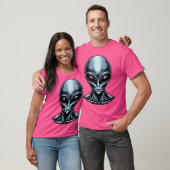 T-shirt Alien gris (Unisexe)