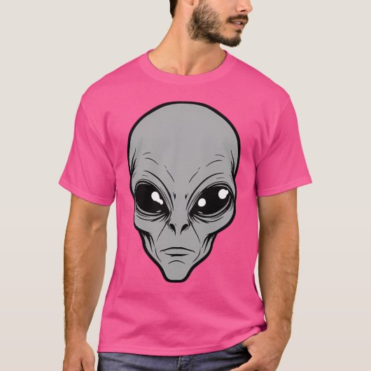 T-shirt Alien gris (Devant)