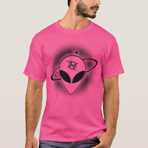 T-shirt Alien Gris 01 foncé sur la face droite