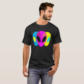 T-shirt Alien Gris CMYK Tryptique (Devant entier)