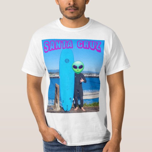 T-shirt Alien Hang-10 Surf (Devant)