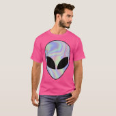 T-shirt Alien Head Colorée Alien Rave (Devant entier)
