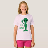 T-shirt Alien - Hello Human (Devant entier)