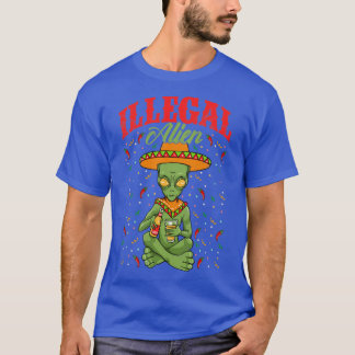 T-shirt Alien illégal Cinco de Mayo Sci Fi