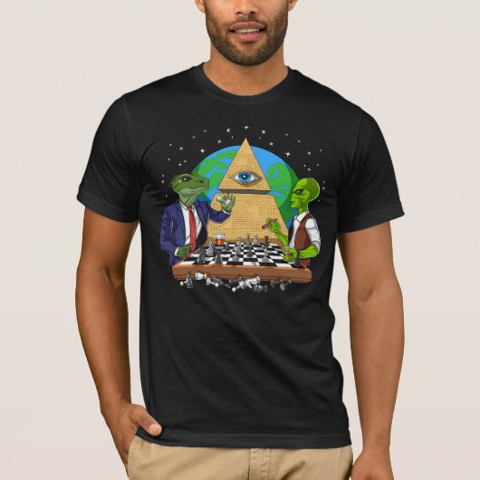 T-shirt Alien Illuminati (Devant)
