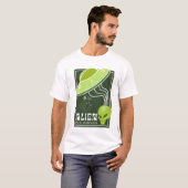 T-shirt Alien Invasion galaxie UFO (Devant entier)