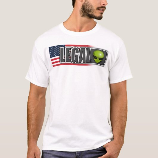 T-shirt Alien juridique (Devant)