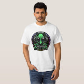 T-shirt Alien Lecture de jeux vidéo | Stellar Game Smasher (Devant entier)