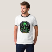 T-shirt Alien Lecture de jeux vidéo | Stellar Game Smasher (Devant entier)