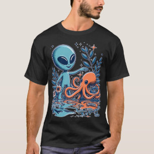 T-shirt Alien Lovertrendy Ufo Shirt Rétro Aliens Amis Gr