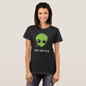 T-shirt alien mignon mais bizarre (Devant entier)