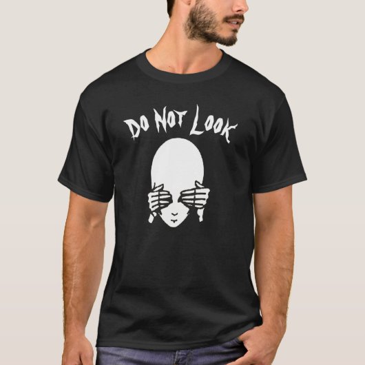 T-shirt Alien, Ne pas chercher, modifier du texte (Devant)
