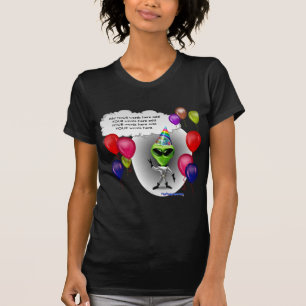 T-shirt Alien parlant de fête d'anniversaire