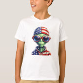 T-shirt Alien patriotique (Devant)