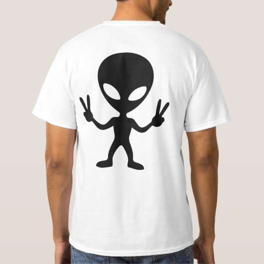 T-shirt alien peace (Dos)