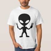T-shirt alien peace (Devant)