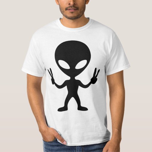 T-shirt alien peace (Devant)