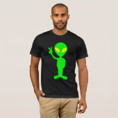 T-SHIRT ALIEN PEACE FUNNY (Devant entier)