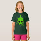 T-shirt Alien Peace Hope Love Cute Kawaii (Devant entier)