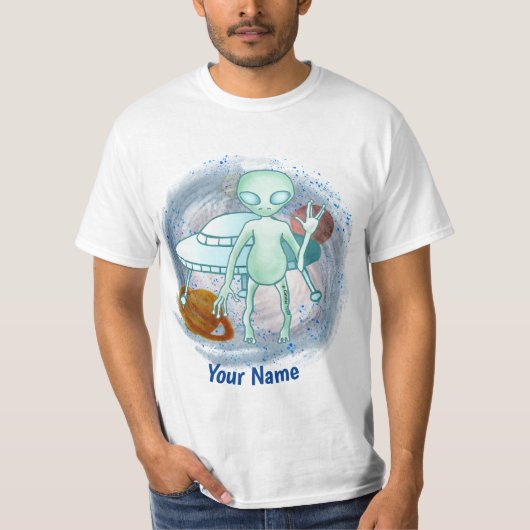 T-shirt Alien personnalisé (Devant)