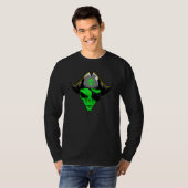 T-shirt Alien Pirate Hat Halloween Costume (Devant entier)