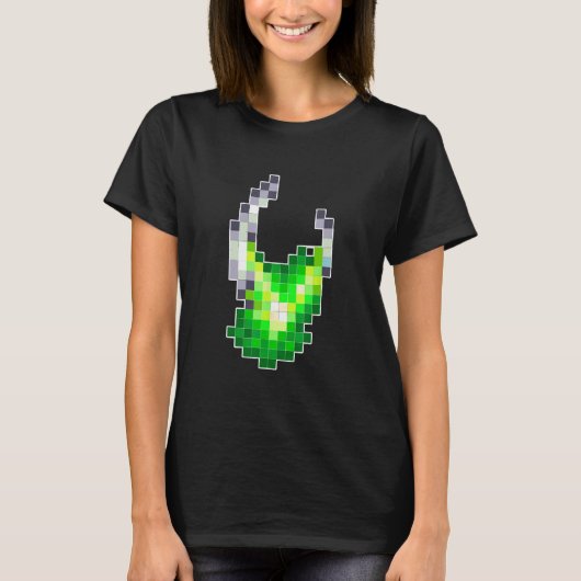 T-shirt Alien Pixel Geek Nerd Retro Graphisme (Devant)
