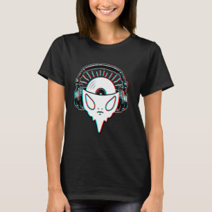 T-shirt Alien Porter casque et vinyl BPM Addict EDM Rave R