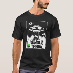 T-shirt Alien Pour Adultes Spacecraft Ufo Green Area 51