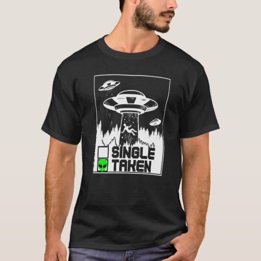 T-shirt Alien Pour Adultes Spacecraft Ufo Green Area 51 (Devant)