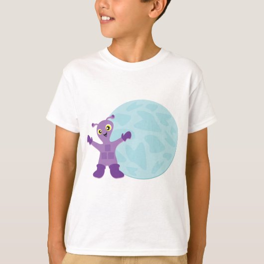 T-shirt Alien pourpre (Devant)