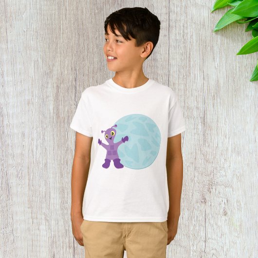 T-shirt Alien pourpre