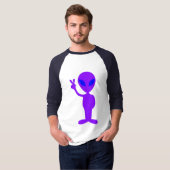 T-shirt Alien pourpre (Devant entier)