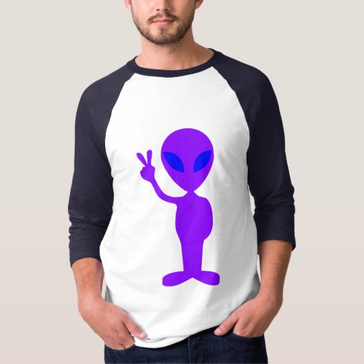 T-shirt Alien pourpre (Devant)