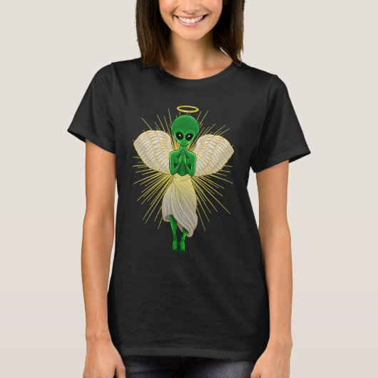 T-shirt Alien Rapture Extraterrestrial Angel For UFO Lover (Devant)