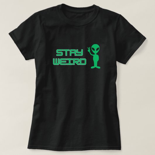 T-Shirt Alien Reste Drôle (Design devant)