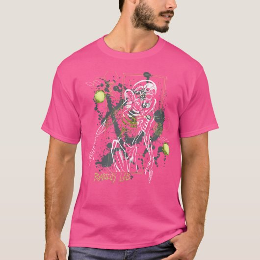 T-shirt Alien Romulus désorganisé Neon Romulus Lab Schemat (Devant)