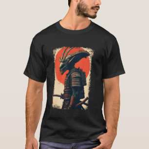 T-shirt Alien Samurai Tee Japonais Sci-Fi Design Apparel U