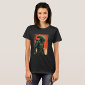 T-shirt Alien Samurai Tee Japonais Sci-Fi Design Apparel U (Devant entier)