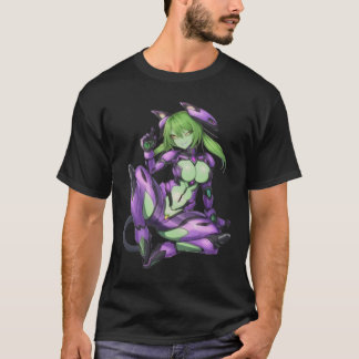T-shirt Alien sexy androïde catgirl