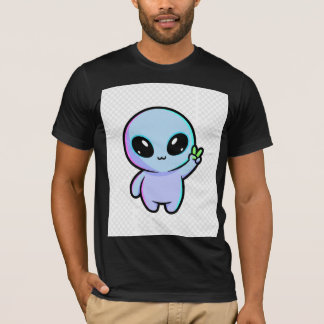 T-shirt Alien Signe de Paix Mignon