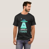 T-shirt Alien Simple Ou Pris Ufo Funny Valentines Jour Spa (Devant entier)
