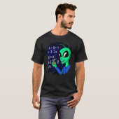 T-shirt Alien Studying Solving Math Science Physics Equati (Devant entier)